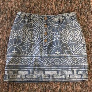 NWOT Free People denim mini skirt size 4